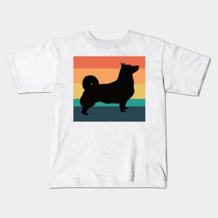 Vintage Sunset Swedish Vallhund Dog Owner Gift Kids T-Shirt